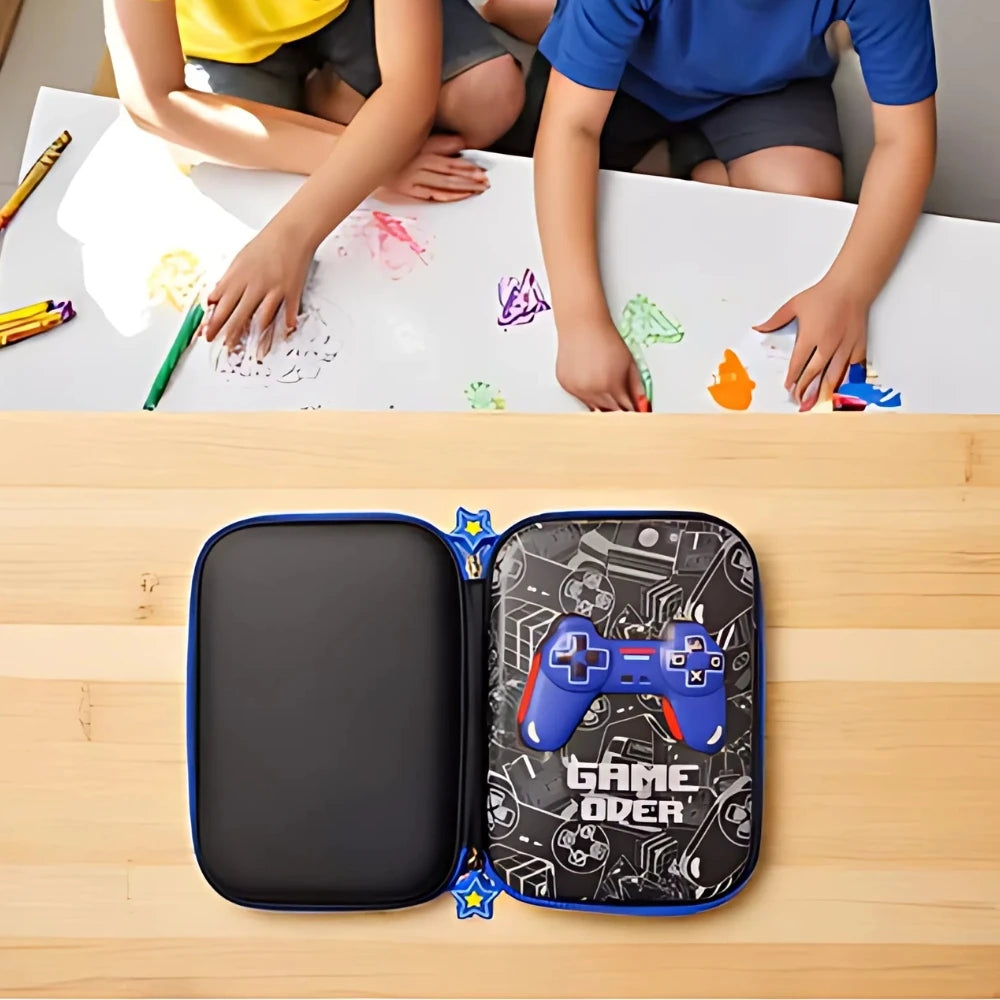 Estojo Escolar Infantil 3d Organizador 3 Divisórias Grande Estampa Com Alto Relevo