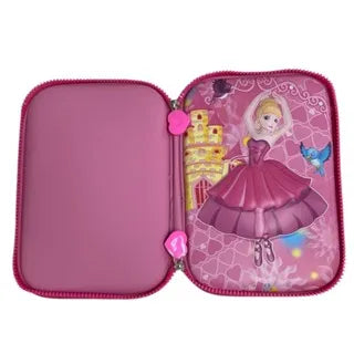 Estojo Escolar Infantil 3d Organizador 3 Divisórias Grande Estampa Com Alto Relevo