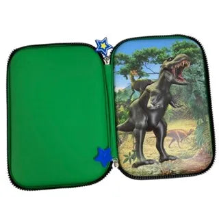 Estojo Escolar Infantil 3d Organizador 3 Divisórias Grande Estampa Com Alto Relevo