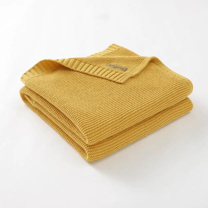 Mantas para Recém-Nascido, Artigos para Nascimento, Tecido Tricotado, Algodão, Carrinho de Bebê, Super Macio, Envoltório para Bebê, Enxoval Infantil, Menina, Manta Infantil