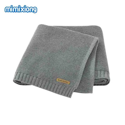 Manta para Bebê Super Macia, Envoltório para Recém-Nascido, 100*80cm, Cobertor de Tricô para Bebê e Criança, Ideal para Carrinho de Bebê, Berço e Cadeirinha de Carro