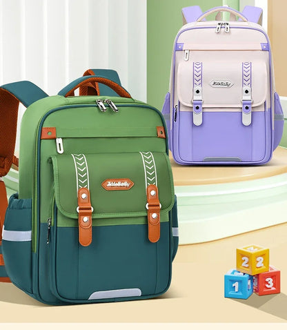 Mochila escolar infantil impermeável para meninas e meninos, mochila ortopédica para escola primária, mochila escolar infantil para livros.