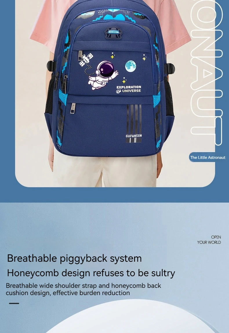 Mochila Infantil para Escola, Mochila Ortopédica Impermeável para Meninos, Mochila Escolar Primária, Mochila para Livros Infantil