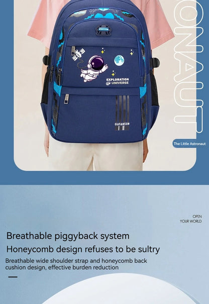 Mochila Infantil para Escola, Mochila Ortopédica Impermeável para Meninos, Mochila Escolar Primária, Mochila para Livros Infantil