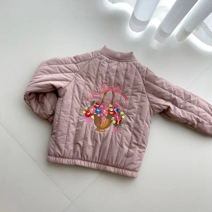 Jaquetas de inverno 2025 para bebês meninos, em lã de cordeiro com lantejoulas e desenhos animados. Roupas infantis para meninas, casaco corta-vento, estilo aviador, tamanhos de 1 a 9 anos.