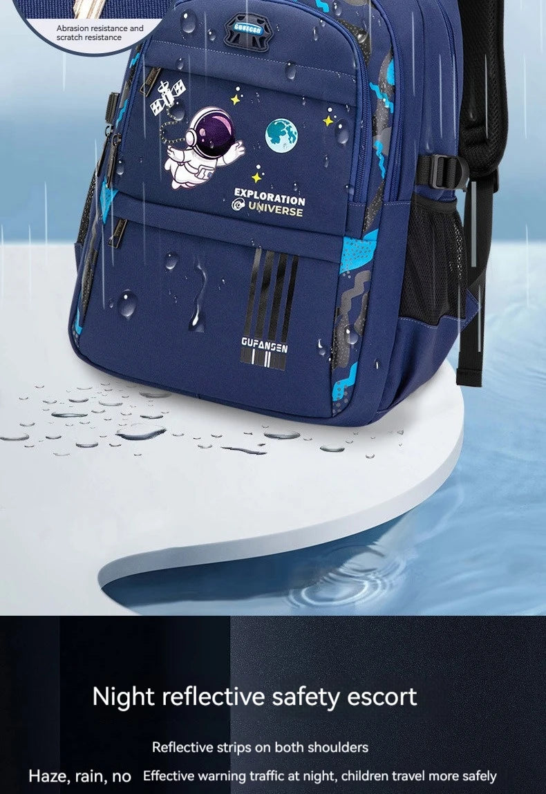 Mochila Infantil para Escola, Mochila Ortopédica Impermeável para Meninos, Mochila Escolar Primária, Mochila para Livros Infantil