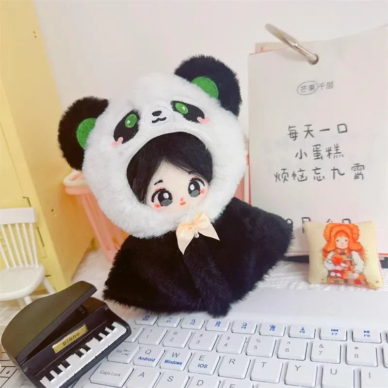 Roupa para boneca de 10cm, casaco quente de pelúcia para boneca, acessórios para boneca, desenvolve habilidades manuais, brinquedo para presente infantil. Disponível em estoque