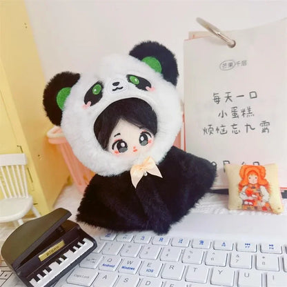 Roupa para boneca de 10cm, casaco quente de pelúcia para boneca, acessórios para boneca, desenvolve habilidades manuais, brinquedo para presente infantil. Disponível em estoque