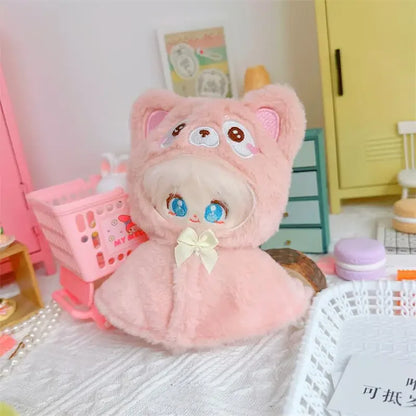 Roupa para boneca de 10cm, casaco quente de pelúcia para boneca, acessórios para boneca, desenvolve habilidades manuais, brinquedo para presente infantil. Disponível em estoque
