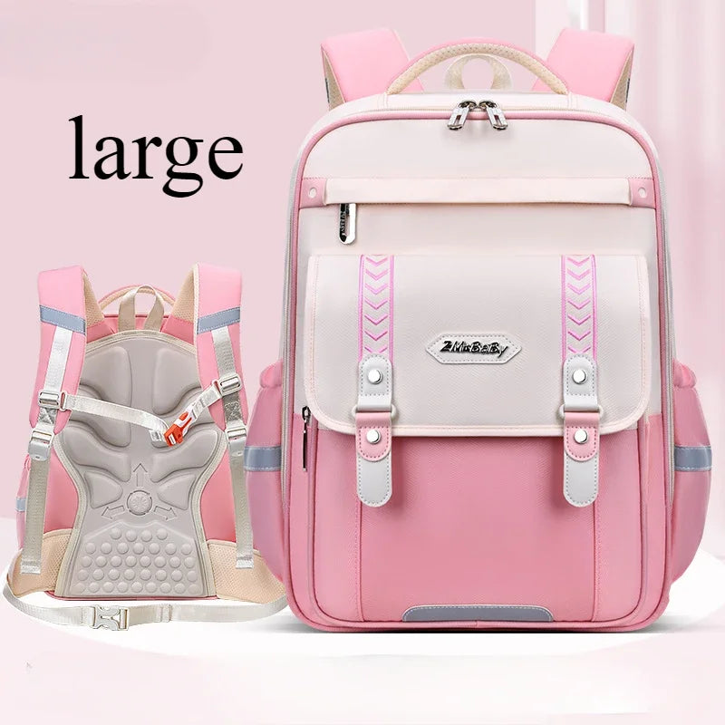 Mochila escolar infantil impermeável para meninas e meninos, mochila ortopédica para escola primária, mochila escolar infantil para livros.
