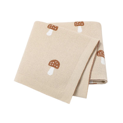 Manta de bebê tricotada, fofa, com desenho animado, macia e quentinha, ideal para enrolar e tomar banho. Mede 100 x 80 cm e pode ser usada como cobertor ou manta para carrinho de bebê.