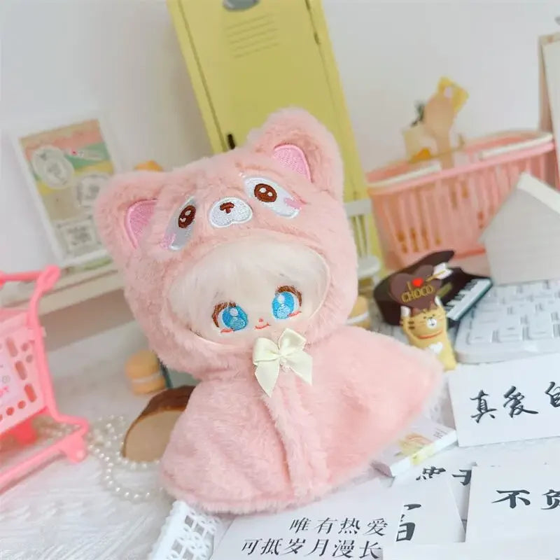 Roupa para boneca de 10cm, casaco quente de pelúcia para boneca, acessórios para boneca, desenvolve habilidades manuais, brinquedo para presente infantil. Disponível em estoque