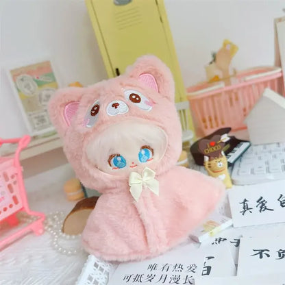 Roupa para boneca de 10cm, casaco quente de pelúcia para boneca, acessórios para boneca, desenvolve habilidades manuais, brinquedo para presente infantil. Disponível em estoque