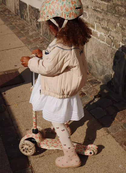Jaquetas de inverno 2025 para bebês meninos, em lã de cordeiro com lantejoulas e desenhos animados. Roupas infantis para meninas, casaco corta-vento, estilo aviador, tamanhos de 1 a 9 anos.