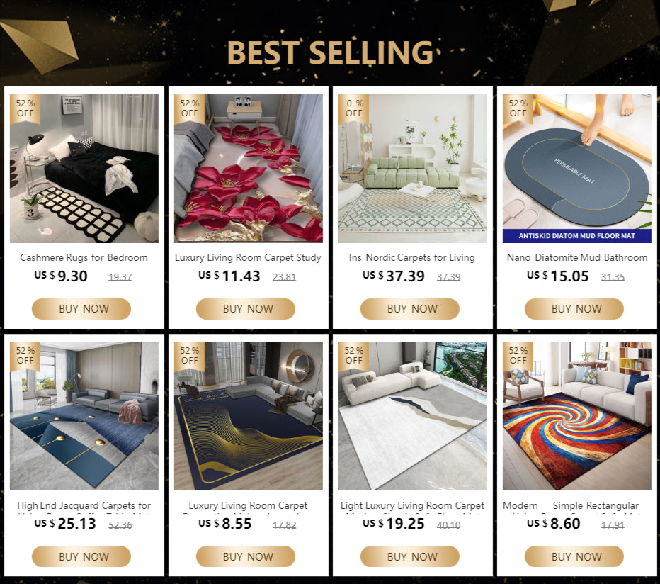 Tapetes de cashmere para decoração de quarto, tapete de cabeceira listrado Maison, tapete felpudo para sala de estar, tapete denso, tapete infantil.