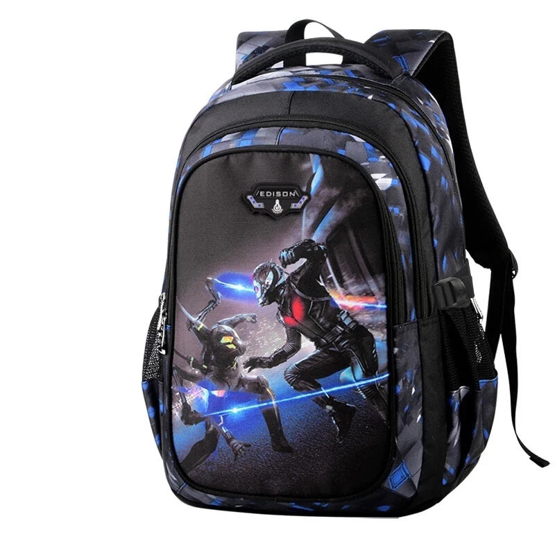 Mochila escolar infantil masculina com estampa de futebol, mochila recortada estilo anime, bolsa de viagem com estampa de futebol, mochila escolar para adolescentes.