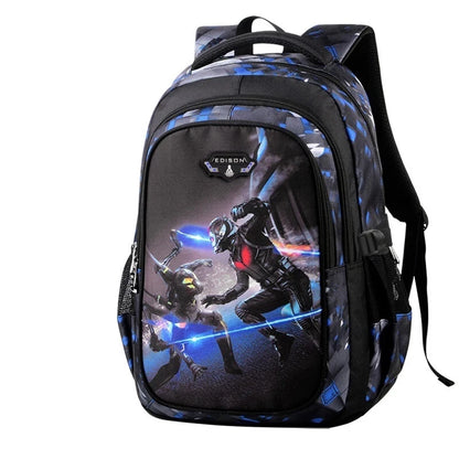 Mochila escolar infantil masculina com estampa de futebol, mochila recortada estilo anime, bolsa de viagem com estampa de futebol, mochila escolar para adolescentes.