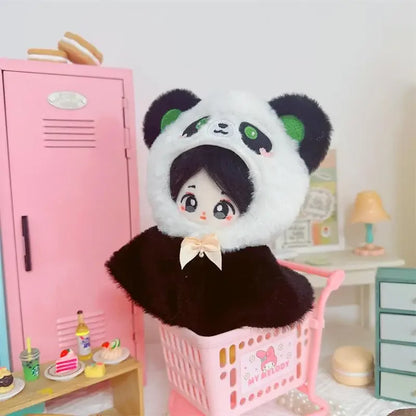 Roupa para boneca de 10cm, casaco quente de pelúcia para boneca, acessórios para boneca, desenvolve habilidades manuais, brinquedo para presente infantil. Disponível em estoque