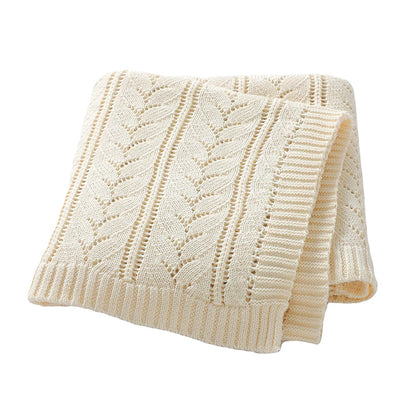 Mantas de algodão para bebês recém-nascidos, 90*70cm, tricotadas, neutras, para dormir, para meninos e meninas, para berço e soneca.