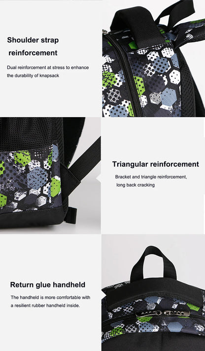 Mochila escolar infantil masculina com estampa de futebol, mochila recortada estilo anime, bolsa de viagem com estampa de futebol, mochila escolar para adolescentes.