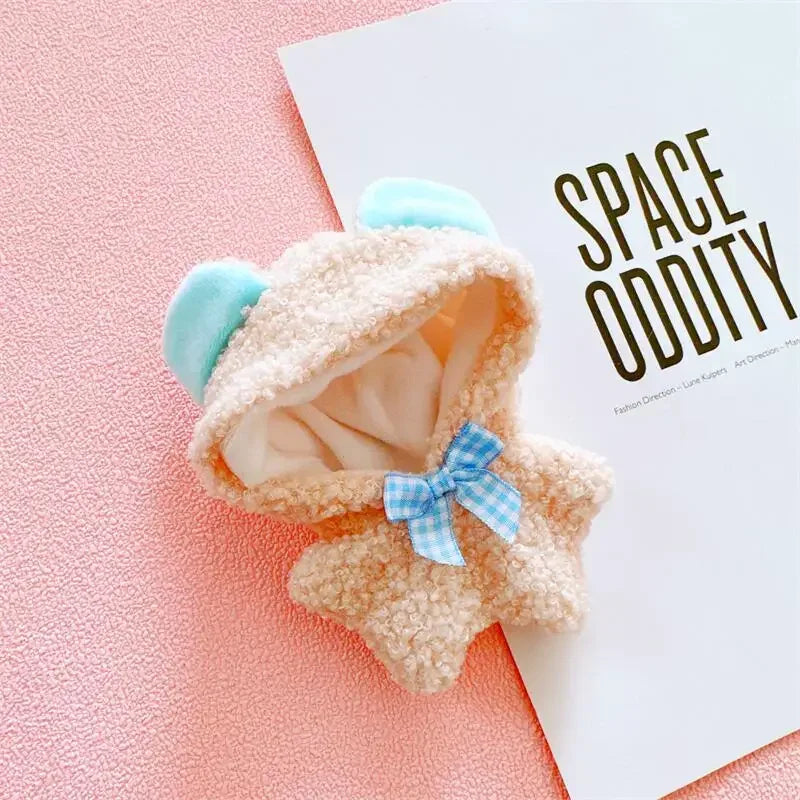 Roupa para boneca de 10cm, casaco quente de pelúcia para boneca, acessórios para boneca, desenvolve habilidades manuais, brinquedo para presente infantil. Disponível em estoque