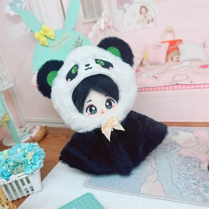 Roupa para boneca de 10cm, casaco quente de pelúcia para boneca, acessórios para boneca, desenvolve habilidades manuais, brinquedo para presente infantil. Disponível em estoque