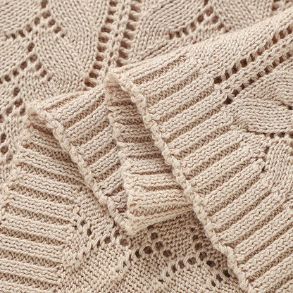 Mantas de algodão para bebês recém-nascidos, 90*70cm, tricotadas, neutras, para dormir, para meninos e meninas, para berço e soneca.