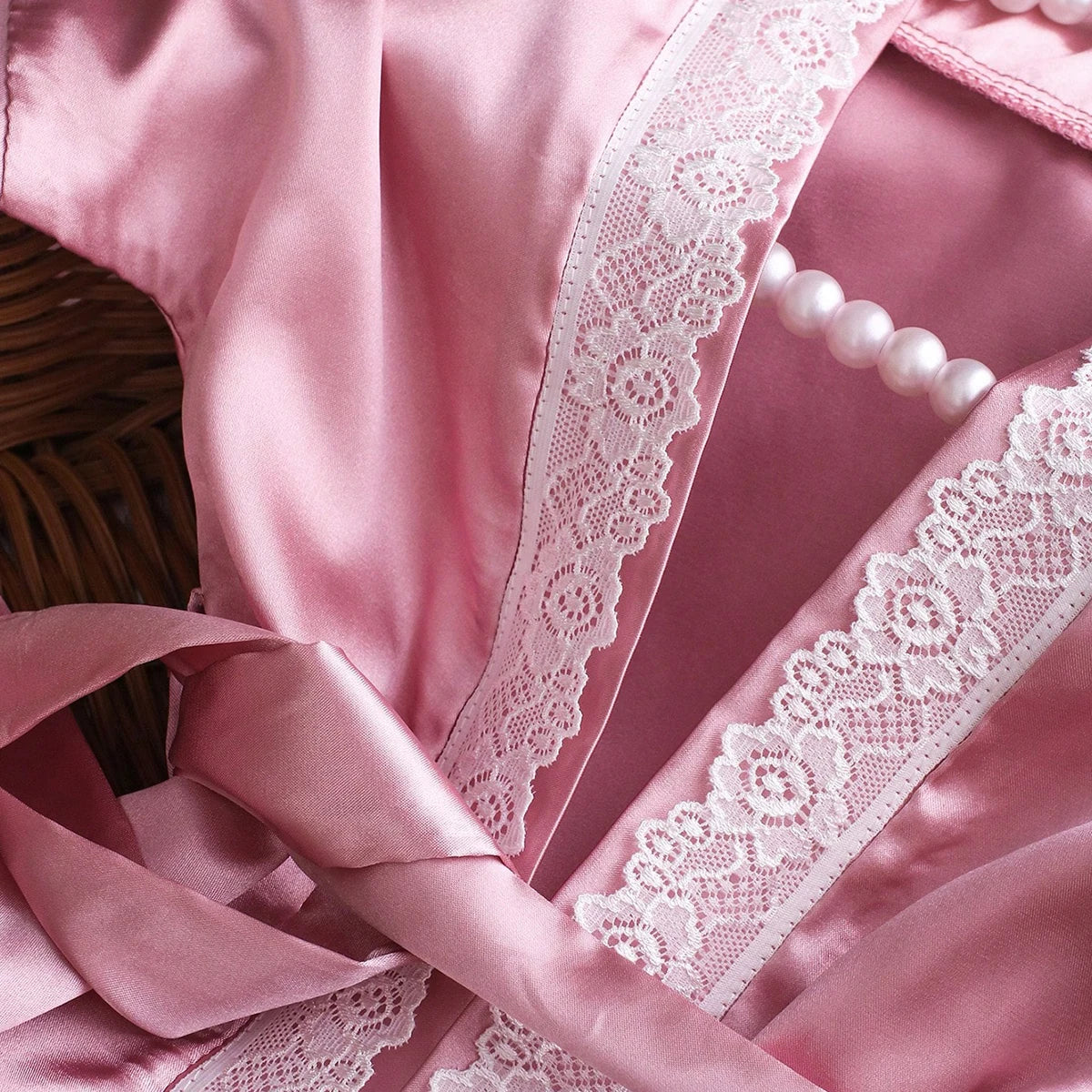 Conjunto de roupa para fotografia de recém-nascido Ylsteed, para menina de 1 mês (100 dias), composto por roupão de renda com laço, turbante, gorro e pantufas.