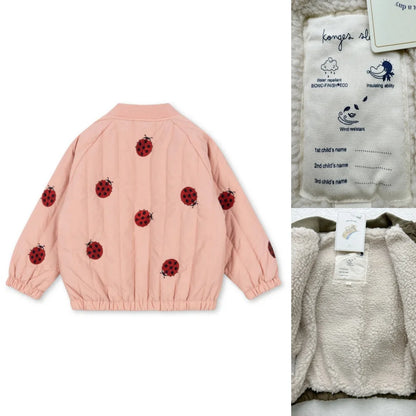 Jaquetas de inverno 2025 para bebês meninos, em lã de cordeiro com lantejoulas e desenhos animados. Roupas infantis para meninas, casaco corta-vento, estilo aviador, tamanhos de 1 a 9 anos.