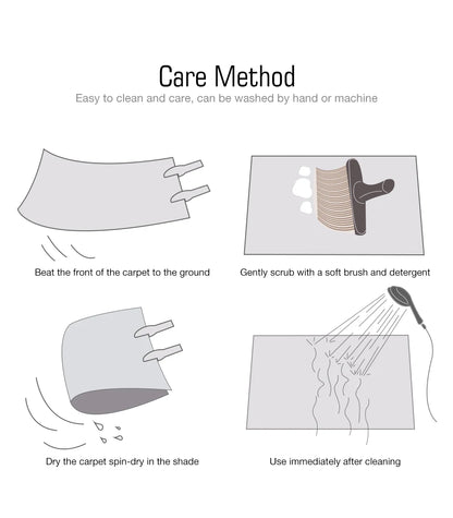 Tapetes de cashmere para decoração de quarto, tapete de cabeceira listrado Maison, tapete felpudo para sala de estar, tapete denso, tapete infantil.