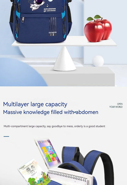 Mochila Infantil para Escola, Mochila Ortopédica Impermeável para Meninos, Mochila Escolar Primária, Mochila para Livros Infantil