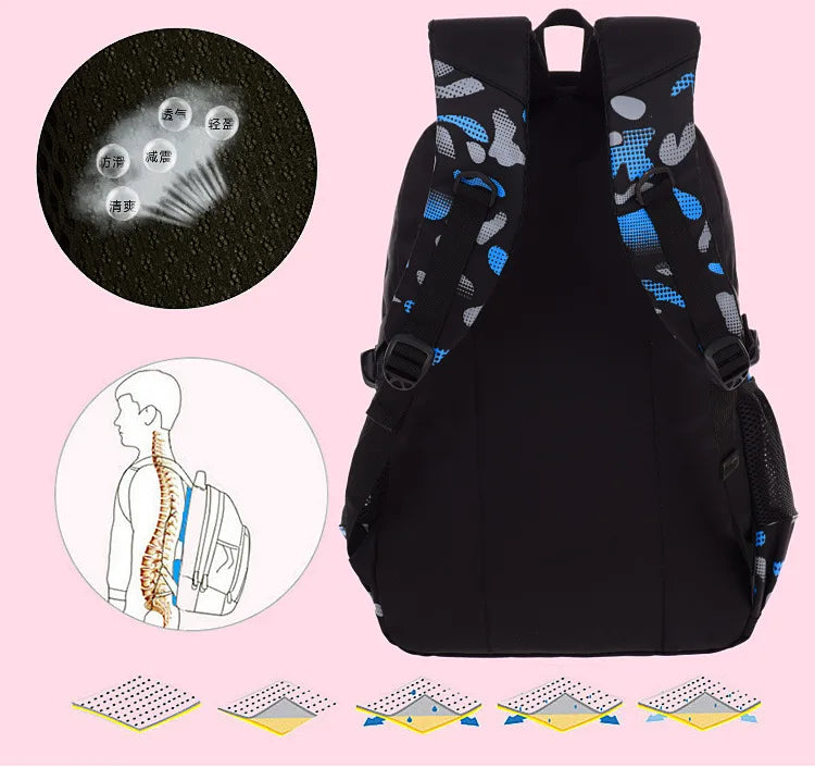 Mochila infantil, mochila escolar grande para meninos, mochila ortopédica impermeável, mochila escolar grande para livros, mochila infantil