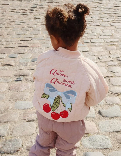 Jaquetas de inverno 2025 para bebês meninos, em lã de cordeiro com lantejoulas e desenhos animados. Roupas infantis para meninas, casaco corta-vento, estilo aviador, tamanhos de 1 a 9 anos.