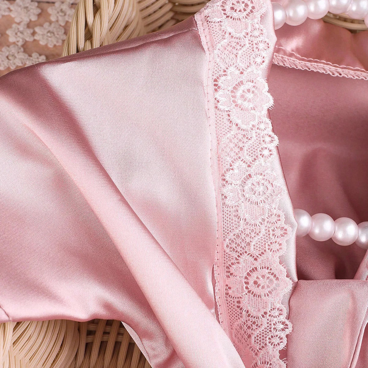 Conjunto de roupa para fotografia de recém-nascido Ylsteed, para menina de 1 mês (100 dias), composto por roupão de renda com laço, turbante, gorro e pantufas.