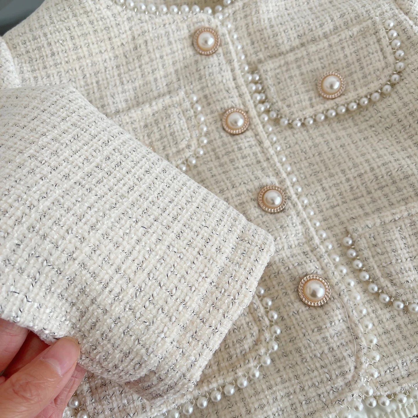 Conjunto de primavera para meninas, com casaco de manga comprida estilo princesa e saia, moda coreana, conjunto de duas peças para meninas de 2 a 7 anos.