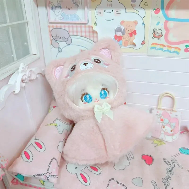 Roupa para boneca de 10cm, casaco quente de pelúcia para boneca, acessórios para boneca, desenvolve habilidades manuais, brinquedo para presente infantil. Disponível em estoque