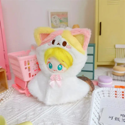 Roupa para boneca de 10cm, casaco quente de pelúcia para boneca, acessórios para boneca, desenvolve habilidades manuais, brinquedo para presente infantil. Disponível em estoque