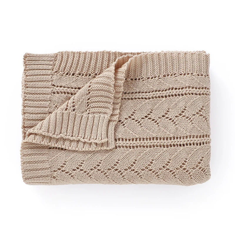 Mantas de algodão para bebês recém-nascidos, 90*70cm, tricotadas, neutras, para dormir, para meninos e meninas, para berço e soneca.