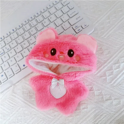 Roupa para boneca de 10cm, casaco quente de pelúcia para boneca, acessórios para boneca, desenvolve habilidades manuais, brinquedo para presente infantil. Disponível em estoque