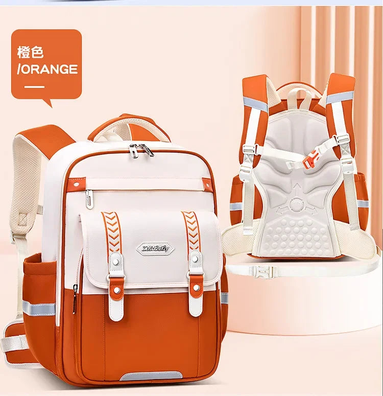 Mochila escolar infantil impermeável para meninas e meninos, mochila ortopédica para escola primária, mochila escolar infantil para livros.