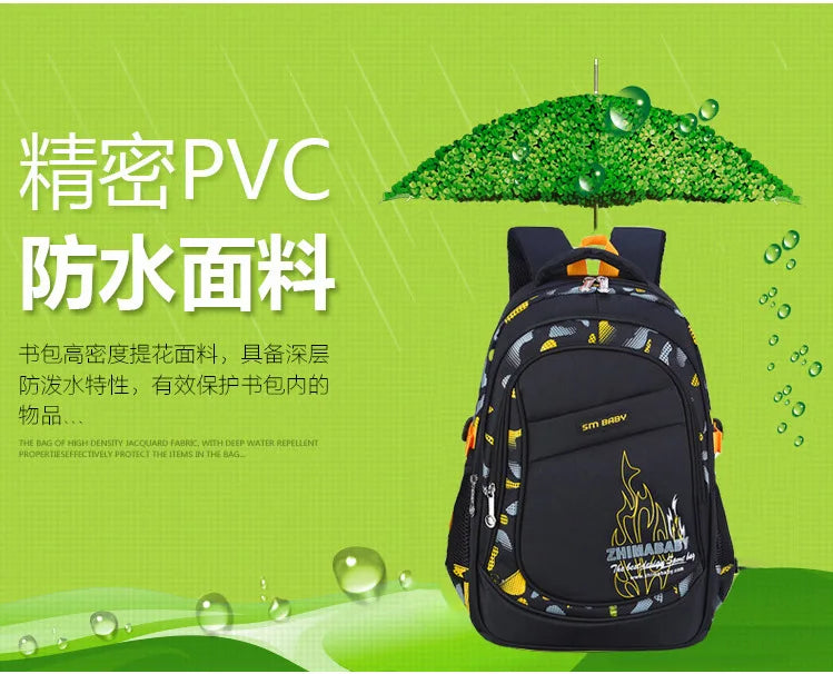 Mochila infantil, mochila escolar grande para meninos, mochila ortopédica impermeável, mochila escolar grande para livros, mochila infantil