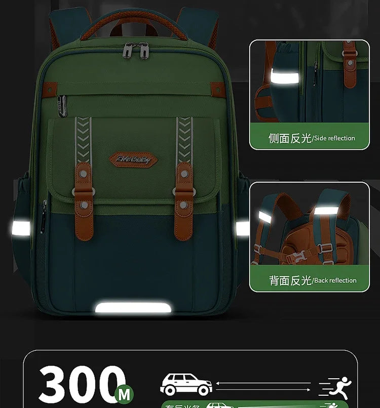 Mochila escolar infantil impermeável para meninas e meninos, mochila ortopédica para escola primária, mochila escolar infantil para livros.