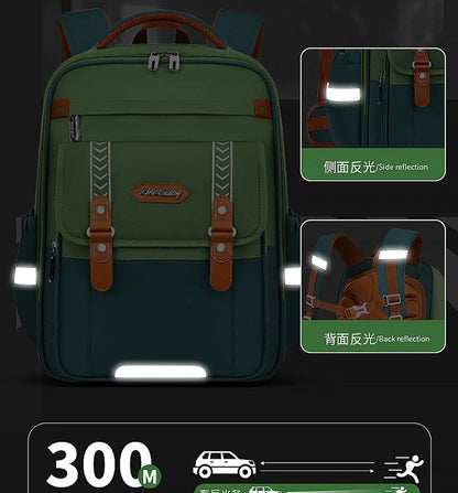 Mochila escolar infantil impermeável para meninas e meninos, mochila ortopédica para escola primária, mochila escolar infantil para livros.