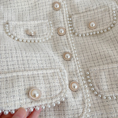 Conjunto de primavera para meninas, com casaco de manga comprida estilo princesa e saia, moda coreana, conjunto de duas peças para meninas de 2 a 7 anos.