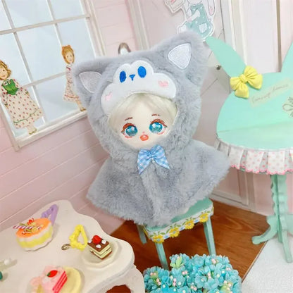 Roupa para boneca de 10cm, casaco quente de pelúcia para boneca, acessórios para boneca, desenvolve habilidades manuais, brinquedo para presente infantil. Disponível em estoque