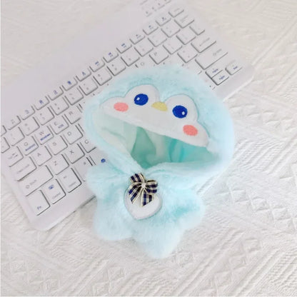 Roupa para boneca de 10cm, casaco quente de pelúcia para boneca, acessórios para boneca, desenvolve habilidades manuais, brinquedo para presente infantil. Disponível em estoque