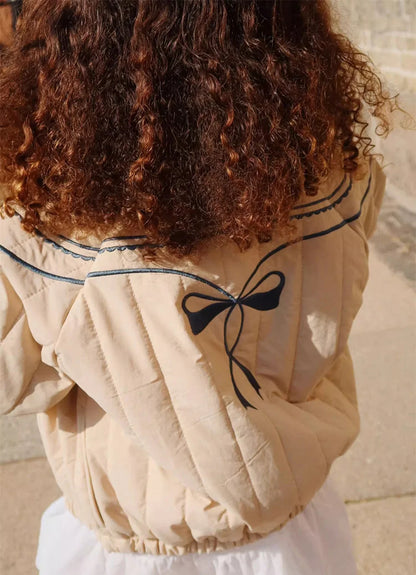 Jaquetas de inverno 2025 para bebês meninos, em lã de cordeiro com lantejoulas e desenhos animados. Roupas infantis para meninas, casaco corta-vento, estilo aviador, tamanhos de 1 a 9 anos.