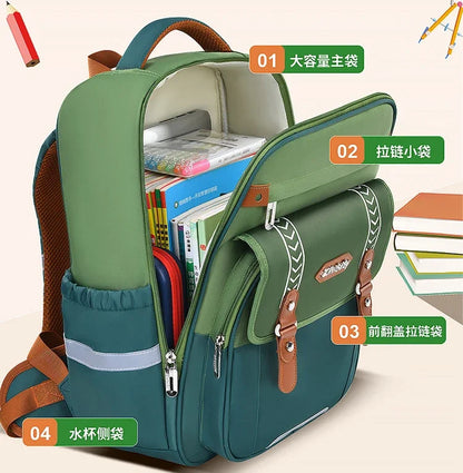Mochila escolar infantil impermeável para meninas e meninos, mochila ortopédica para escola primária, mochila escolar infantil para livros.