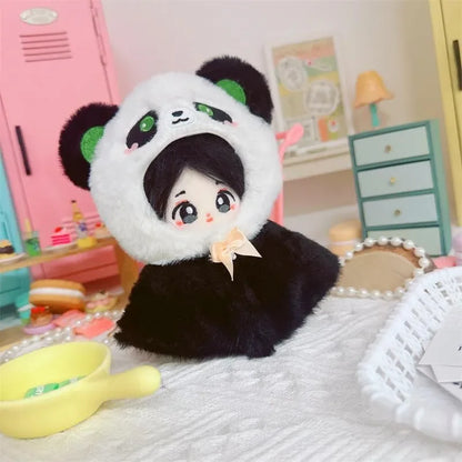 Roupa para boneca de 10cm, casaco quente de pelúcia para boneca, acessórios para boneca, desenvolve habilidades manuais, brinquedo para presente infantil. Disponível em estoque