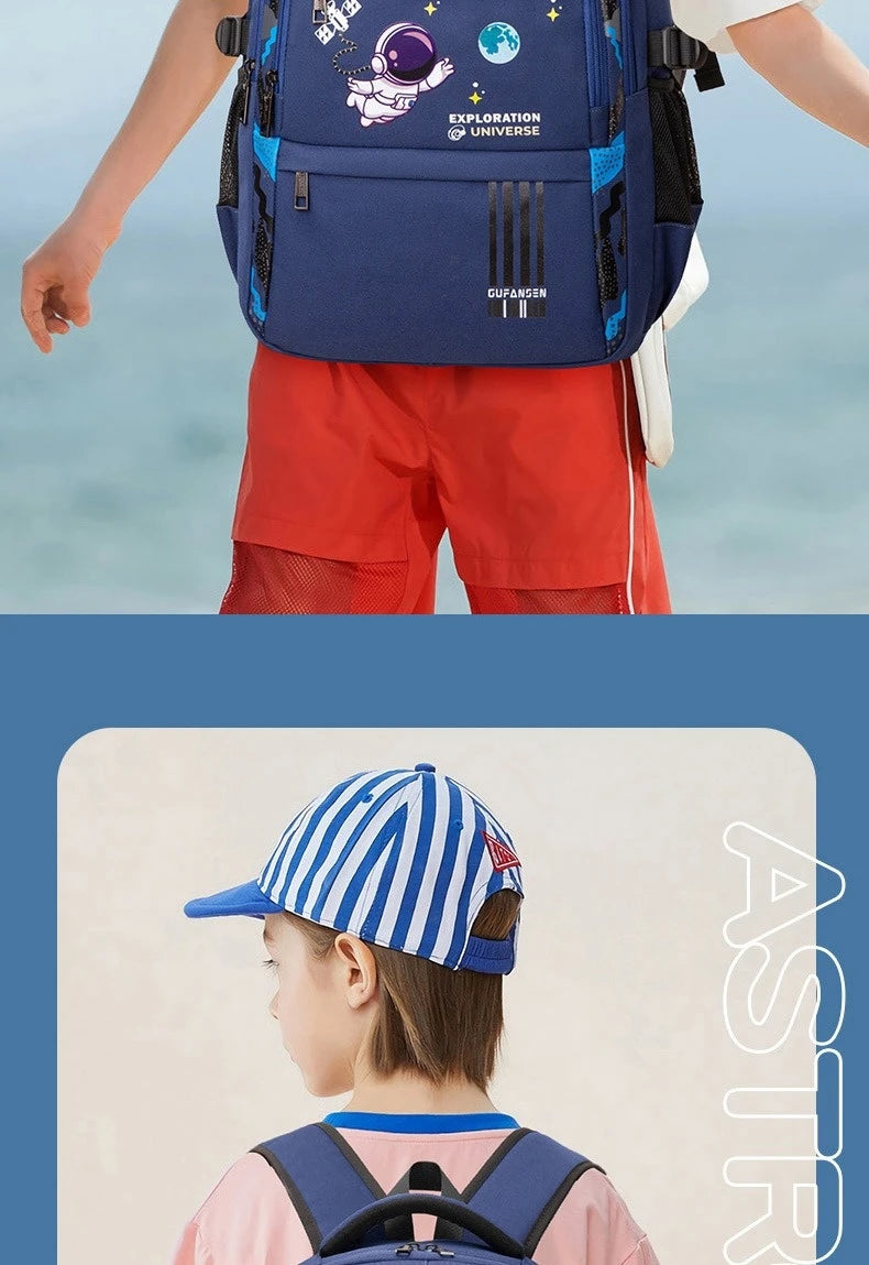 Mochila Infantil para Escola, Mochila Ortopédica Impermeável para Meninos, Mochila Escolar Primária, Mochila para Livros Infantil